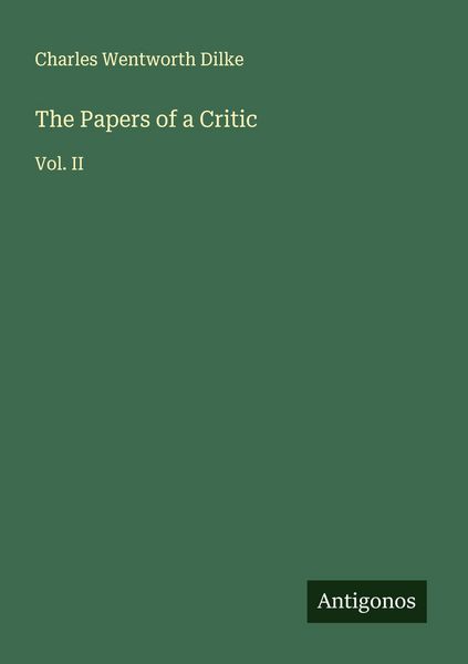 Produktbild: The Papers of a Critic