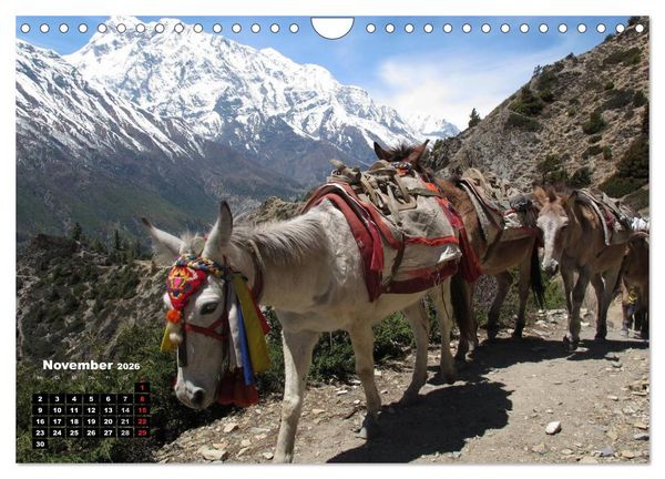 Produktbild: Nepal 2026 Menschen, Berge und G&ouml;tter zwischen Annapurna und Marsyangdi (Wandkalender 2026 DIN A4 quer), CALVENDO Monatskalender