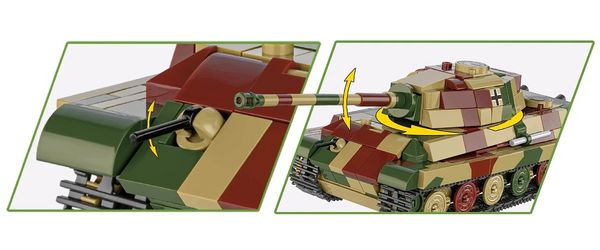 Produktbild: COBI Historial Collection 2732 - Pz.Kpfw. VI B TIGER II Königstiger, WWII, Bausatz 1:48, 500 Klemmbausteine