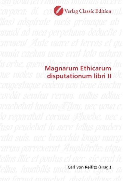 Produktbild: Magnarum Ethicarum disputationum libri II