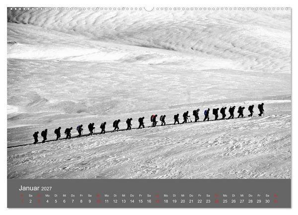 Produktbild: Bergsteigen - Extremsport am Limit (hochwertiger Premium Wandkalender 2027 DIN A2 quer), Kunstdruck in Hochglanz