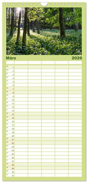 Produktbild: Familienplaner 2026 - Sauerland - hier muss man mal gewesen sein mit 5 Spalten (Wandkalender, 21 x 45 cm) CALVENDO