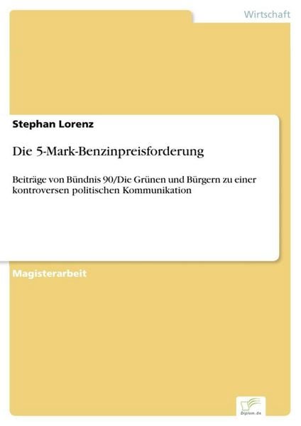 Produktbild: Die 5-Mark-Benzinpreisforderung
