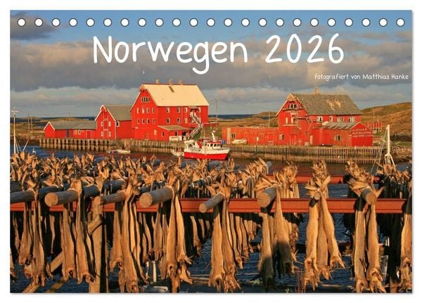 Produktbild: Norwegen 2026 (Tischkalender 2026 DIN A5 quer), CALVENDO Monatskalender