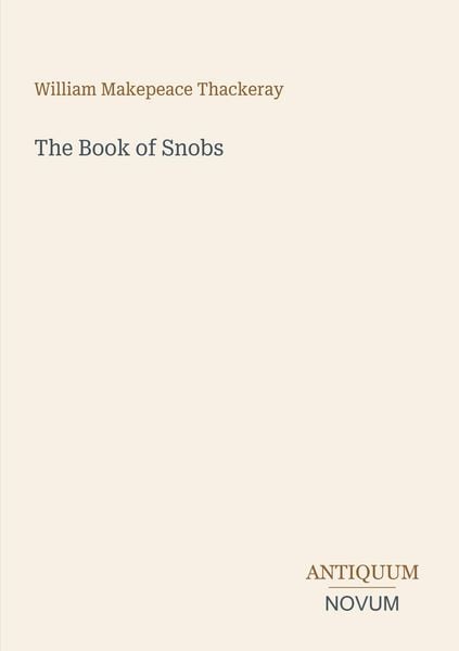 Produktbild: The Book of Snobs