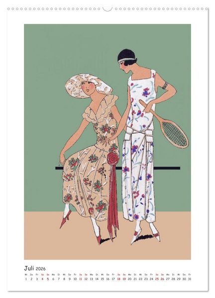 Produktbild: Paris Fashion Art d&eacute;co (hochwertiger Premium Wandkalender 2026 DIN A2 hoch), Kunstdruck in Hochglanz