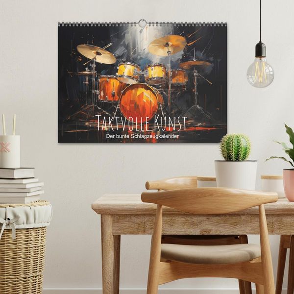 Produktbild: Taktvolle Kunst: Der bunte Schlagzeugkalender (Wandkalender 2026 DIN A3 quer), CALVENDO Monatskalender
