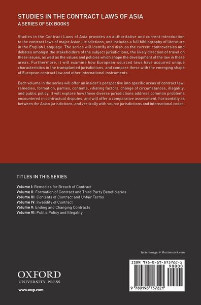 Produktbild: Studies in Contract Laws Asia V1 Scla C