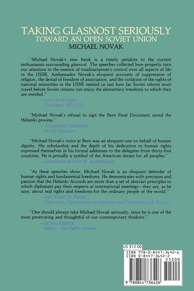 Produktbild: Taking Glasnost Seriously: