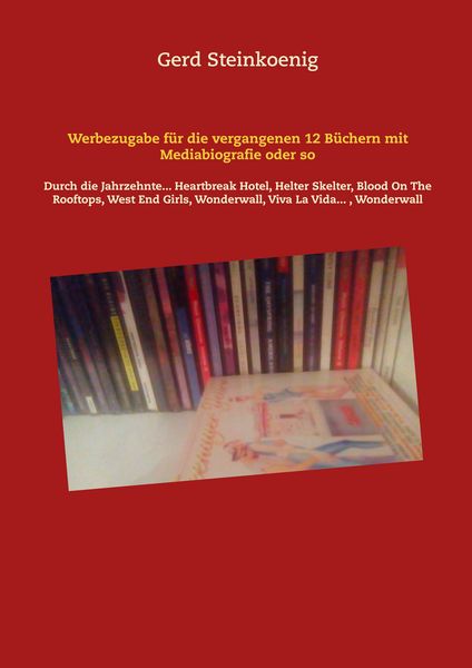 Produktbild: Werbezugabe f&uuml;r die vergangenen 12 B&uuml;chern mit Mediabiografie oder so