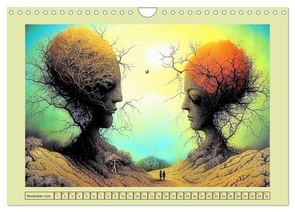 Produktbild: Wundersame Wurzelwelten (Wandkalender 2026 DIN A4 quer), CALVENDO Monatskalender