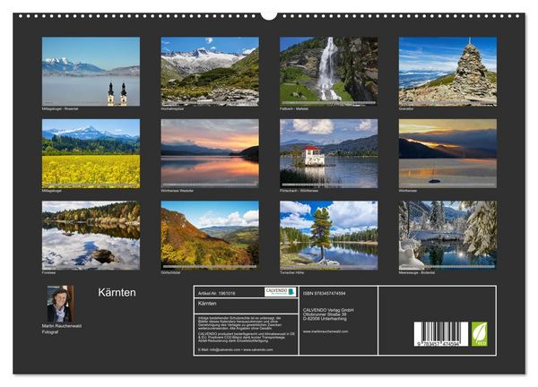 Produktbild: K&auml;rnten (hochwertiger Premium Wandkalender 2026 DIN A2 quer), Kunstdruck in Hochglanz