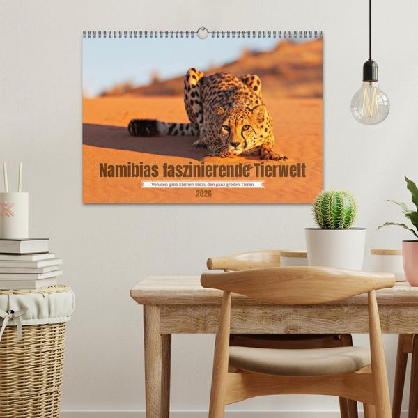 Produktbild: Namibias faszinierende Tierwelt (Wandkalender 2026 DIN A3 quer), CALVENDO Monatskalender