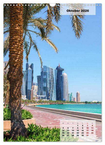 Produktbild: Doha Leuchtende Hauptstadt von Katar (Wandkalender 2026 DIN A3 hoch), CALVENDO Monatskalender
