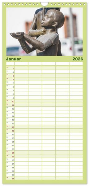 Produktbild: Familienplaner 2026 - Domstadt F&uuml;rstenwalde Spree mit 5 Spalten (Wandkalender, 21 x 45 cm) CALVENDO