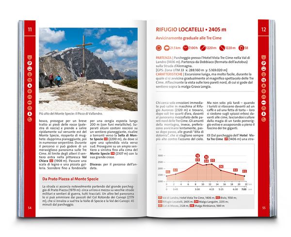Produktbild: KOMPASS guida escursionistica Dolomiti di Sesto, Parco Naturale Tre Cime, 50 itinerari
