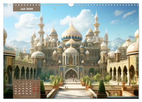 Produktbild: Exotische Pal&auml;ste (Wandkalender 2026 DIN A3 quer), CALVENDO Monatskalender