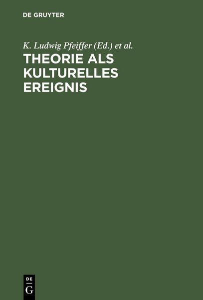 Produktbild: Theorie als kulturelles Ereignis