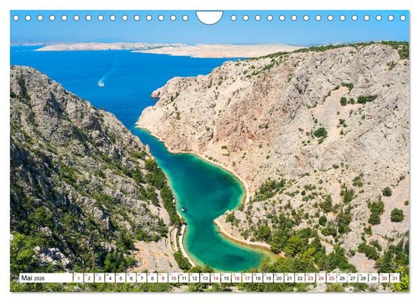 Produktbild: Kroatien - Perle des Balkans (Wandkalender 2026 DIN A4 quer), CALVENDO Monatskalender