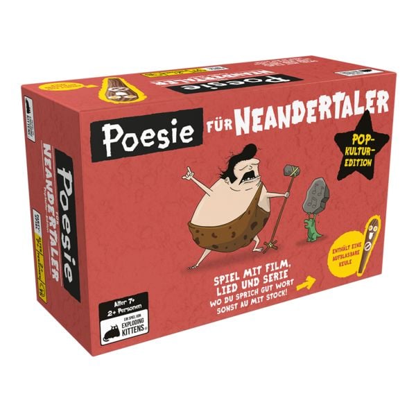 Produktbild: Exploding Kittens - Poesie f&uuml;r Neandertaler: Popkultur-Edition