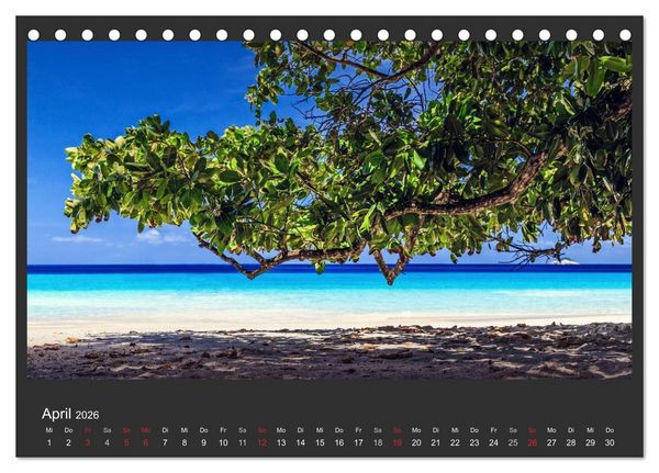 Produktbild: Seychellen Traumstr&auml;nde im Paradies (Tischkalender 2026 DIN A5 quer), CALVENDO Monatskalender