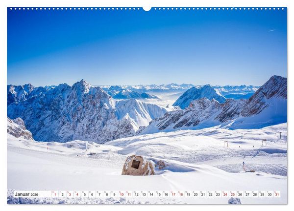 Produktbild: Garmisch-Partenkirchen mit Zugspitze und Eibsee (Wandkalender 2026 DIN A2 quer), CALVENDO Monatskalender