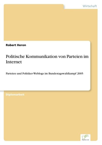Produktbild: Politische Kommunikation von Parteien im Internet