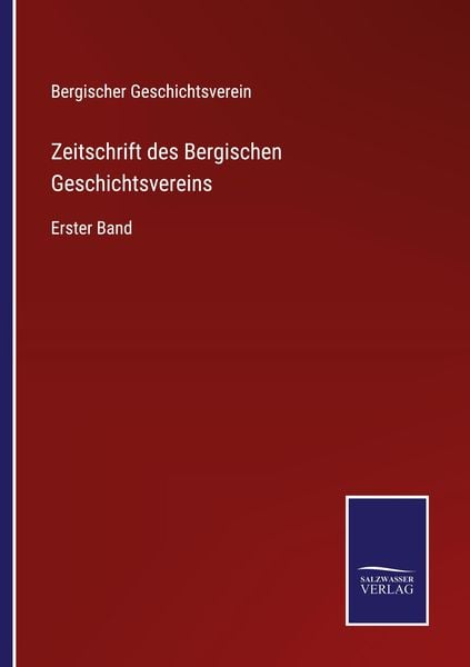 Produktbild: Zeitschrift des Bergischen Geschichtsvereins