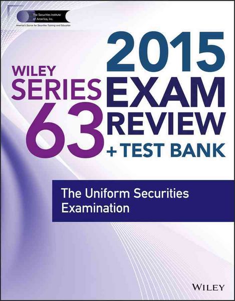 Produktbild: Wiley Series 63 Exam Review 2015 + Test Bank