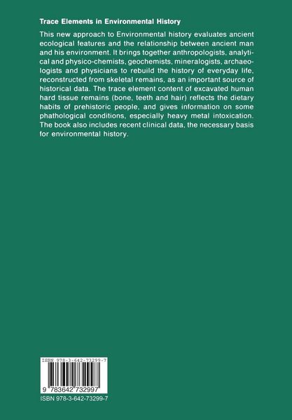 Produktbild: Trace Elements in Environmental History