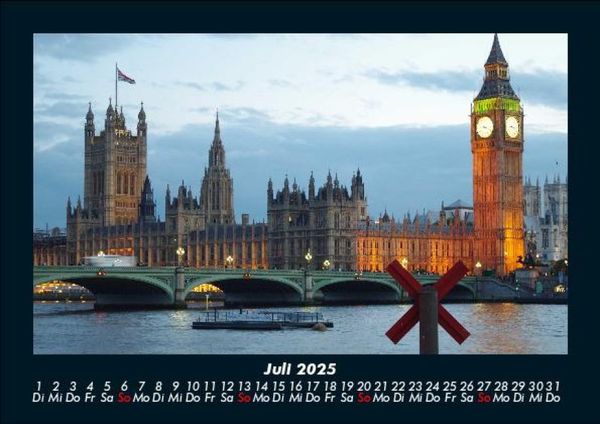 Produktbild: London 2025 Fotokalender DIN A5