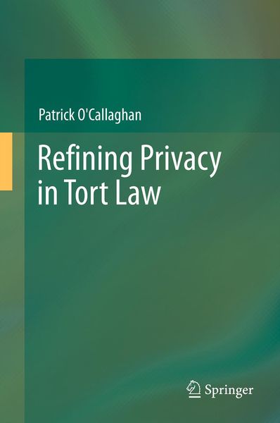 Produktbild: Refining Privacy in Tort Law