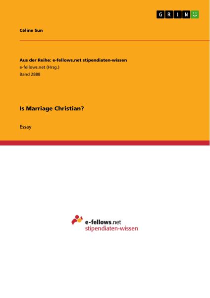 Produktbild: Is Marriage Christian?