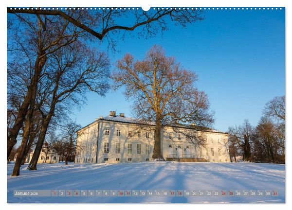 Produktbild: Schl&ouml;sser und G&auml;rten in Brandenburg (hochwertiger Premium Wandkalender 2026 DIN A2 quer), Kunstdruck in Hochglanz