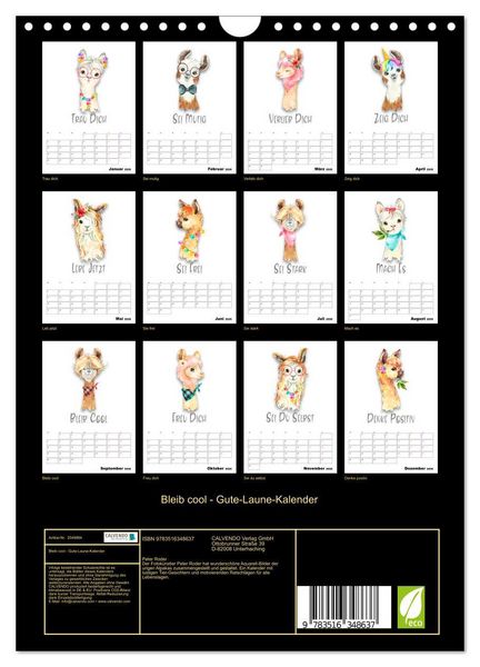 Produktbild: Bleib cool - Gute-Laune-Kalender (Wandkalender 2026 DIN A4 hoch), CALVENDO Monatskalender