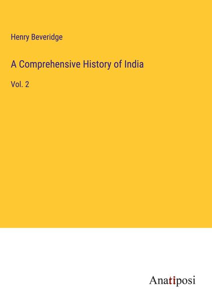 Produktbild: A Comprehensive History of India