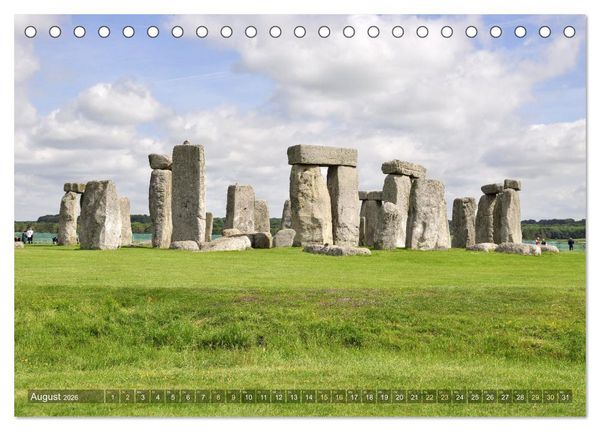 Produktbild: Geheimnisvolles Stonehenge (Tischkalender 2026 DIN A5 quer), CALVENDO Monatskalender