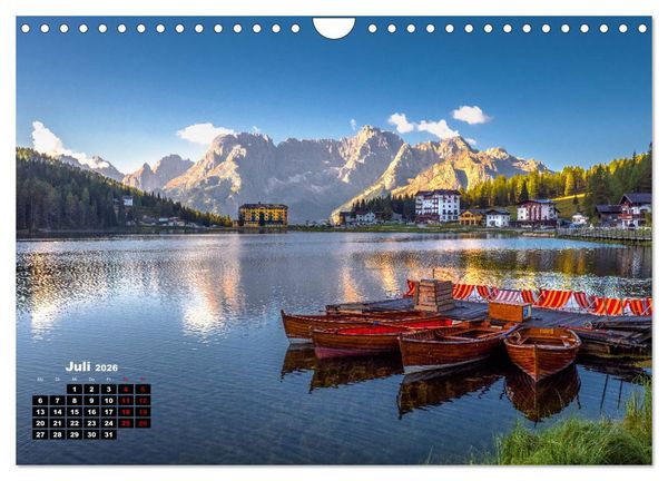 Produktbild: S&uuml;dtirol, traumhafte Berge und Seen by VogtArt (Wandkalender 2026 DIN A4 quer), CALVENDO Monatskalender