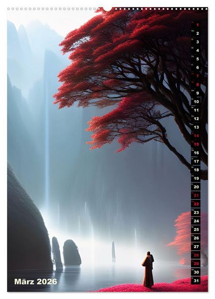 Produktbild: Fantastische Wanderungen (Wandkalender 2026 DIN A2 hoch), CALVENDO Monatskalender