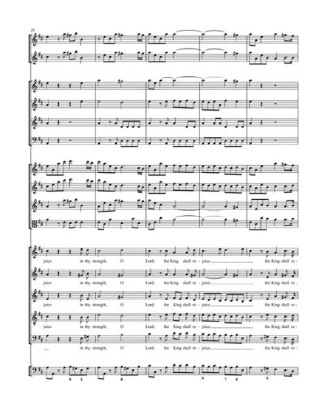 Produktbild: The King shall rejoice, Partitur