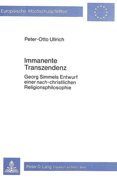 Produktbild: Immanente Transzendenz