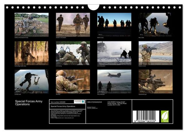 Produktbild: Special Forces Army Operations (Wall Calendar 2027 DIN A4 landscape), CALVENDO 12 Month Wall Calendar