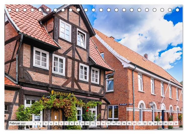 Produktbild: Ein Blick auf Nienburg an der Weser in Farbe (Tischkalender 2027 DIN A5 quer), CALVENDO Monatskalender