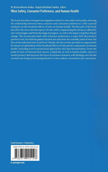 Produktbild: Wine Safety, Consumer Preference, and Human Health