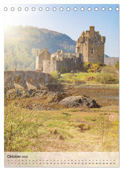 Produktbild: Schottland -Schottische Highlands (Tischkalender 2026 DIN A5 hoch), CALVENDO Monatskalender