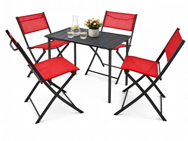 Produktbild: 5 tlg. Bistroset Balkonset Gartenset Sumila 80x55