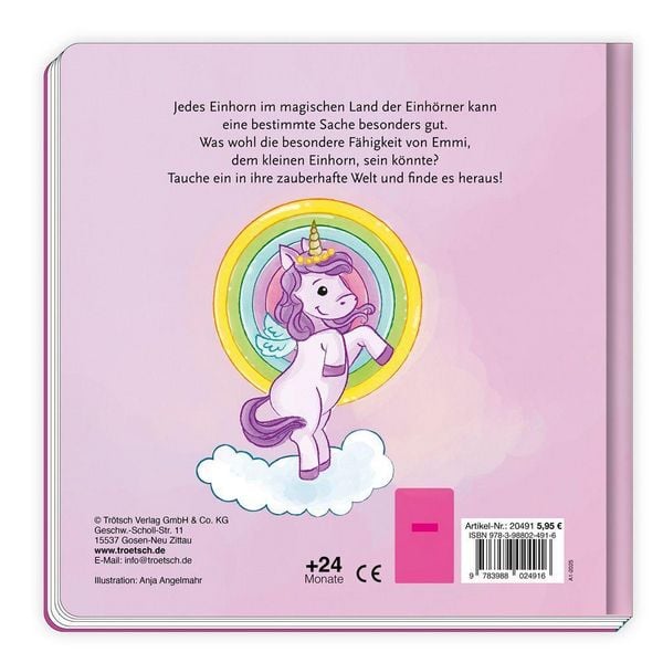 Produktbild: Tr&ouml;tsch Fensterbuch Einhornwelt Das kleine Einhorn