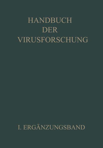 Produktbild: Handbuch der Virusforschung