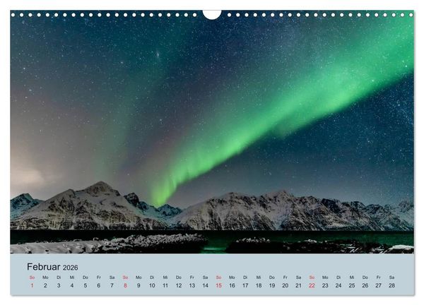 Produktbild: Norwegen - Mythos Nordlichter (Wandkalender 2026 DIN A3 quer), CALVENDO Monatskalender