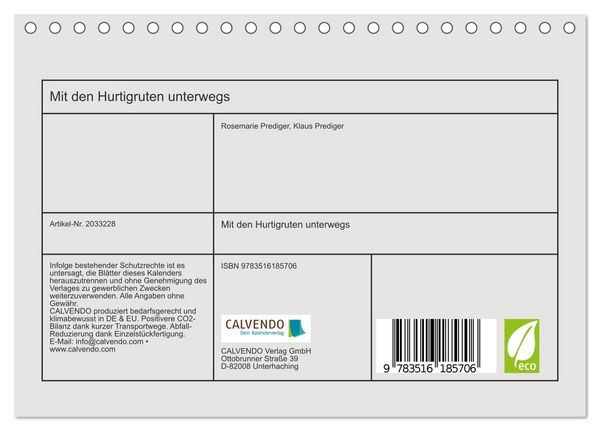 Produktbild: Mit den Hurtigruten unterwegs (Tischkalender 2026 DIN A5 quer), CALVENDO Monatskalender
